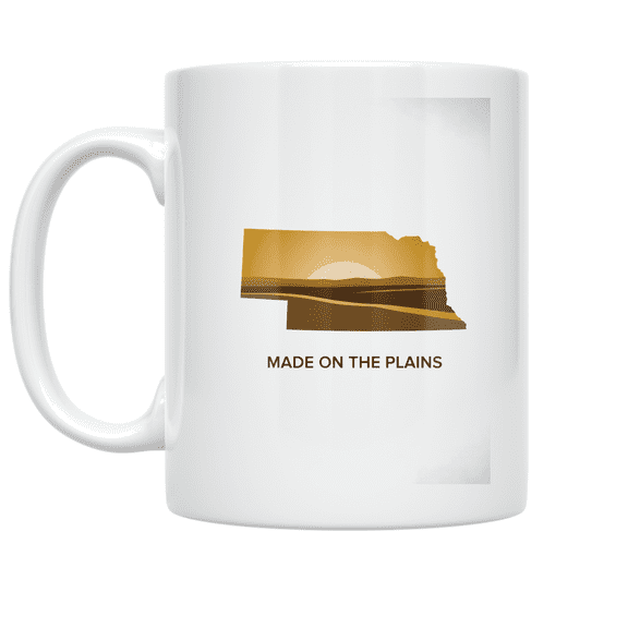 Nebraska Plains Heritage Art - Nebraska Enthusiast - 11 oz Ceramic Coffee Mug
