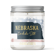 Nebraska State Candle - Missing Home and Nostalgia Candle - 9/16oz 100% All-Natural Handmade Soy Wax Candle