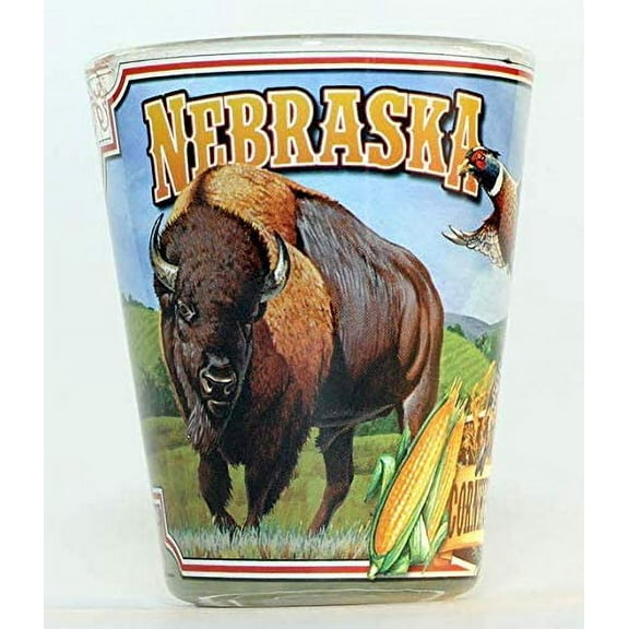 Nebraska State Mural shot glass jks