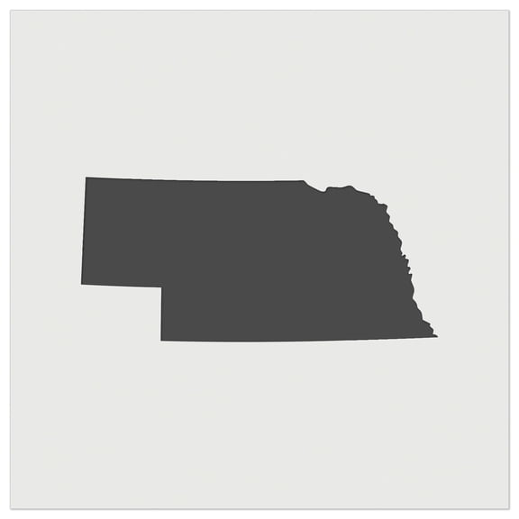 Nebraska State Silhouette DIY Cookie Wall Craft Stencil - 9.0 Inch