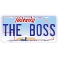 thumbnail image 1 of Nebraska The Boss Novelty Car Auto License Plate, 1 of 2