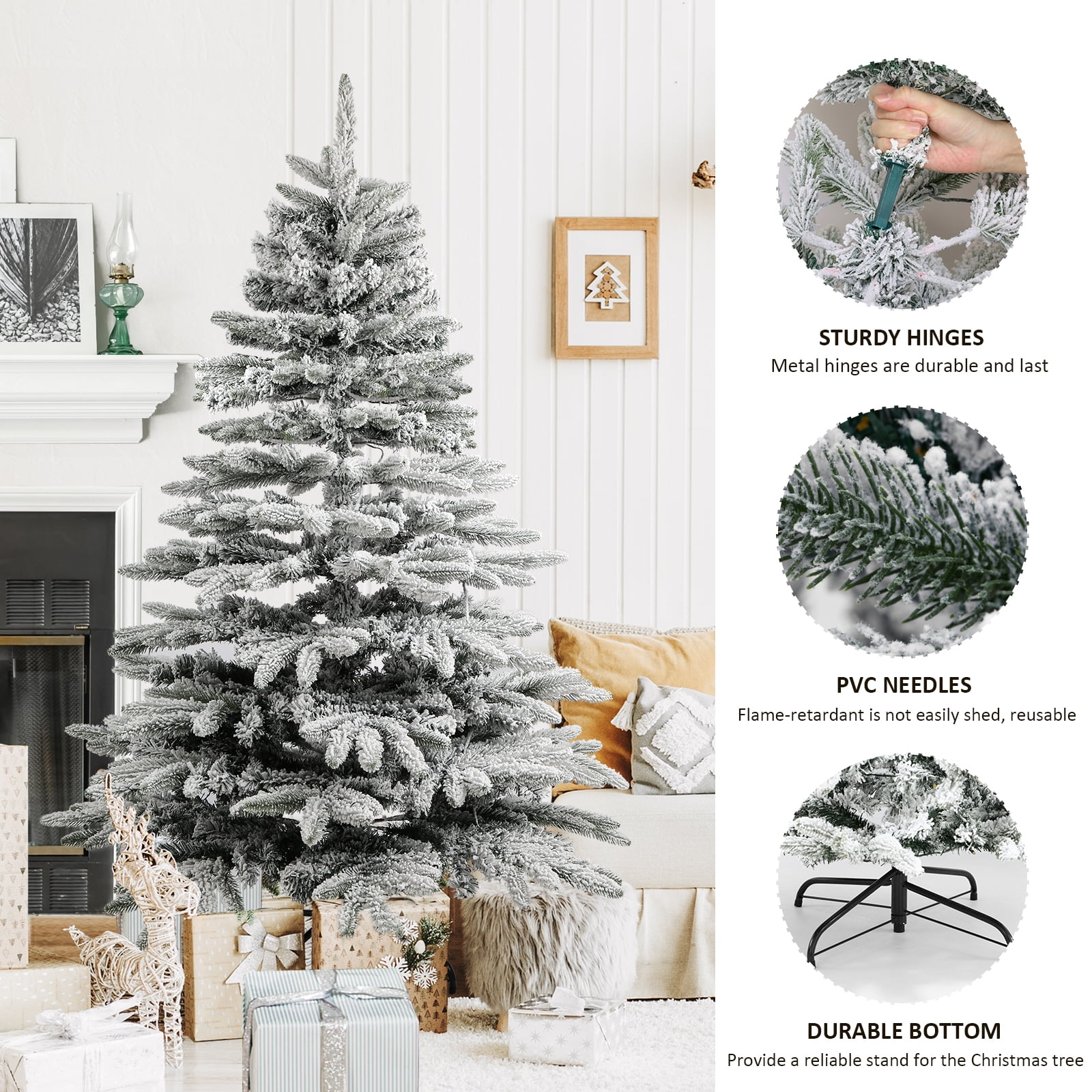 Clear white outlet christmas tree lights