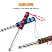 Nebublu House Inspection Rod, Telescopic Hollowing Drum Detection Hammer for Tile Hollow Checking