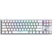Nebublu K71 Wired Mechanical Keyboard, Gaming Keyboard with Light Effect Blue Switch,White