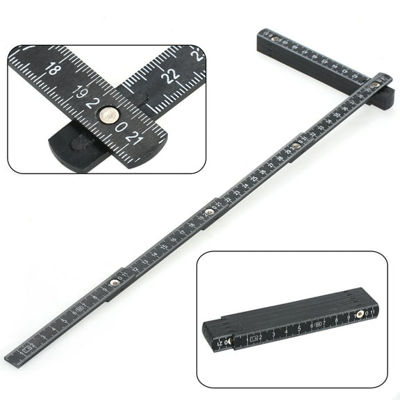 Nebublu Lightweight and Compact Measuring Tool, 1M Slide Ten,Parts Fold Ruler for Education and Carpentry