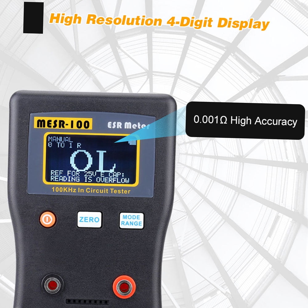 Nebublu MESR,100 ESR Capacitor Tester Ohm Meter, Professional Circuit
