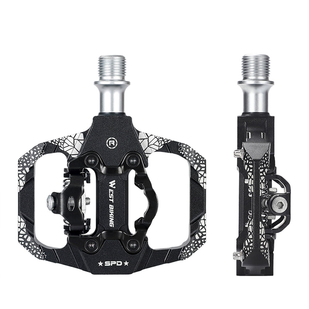 Nebublu MTB Bike Pedals Dual Platform SPD Clipless Pedals Bearing