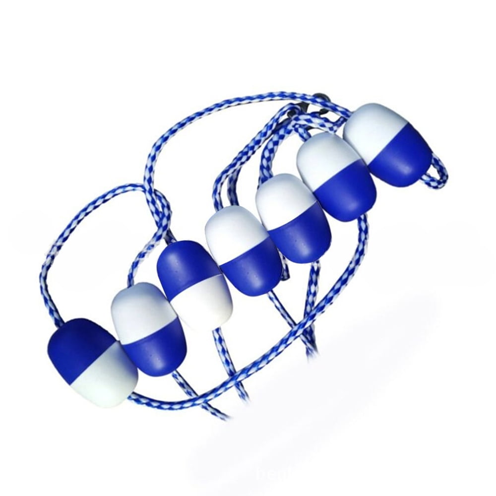 Nebublu Pool Safety Divider Lane Rope - Blue and White Rope with Floats ...