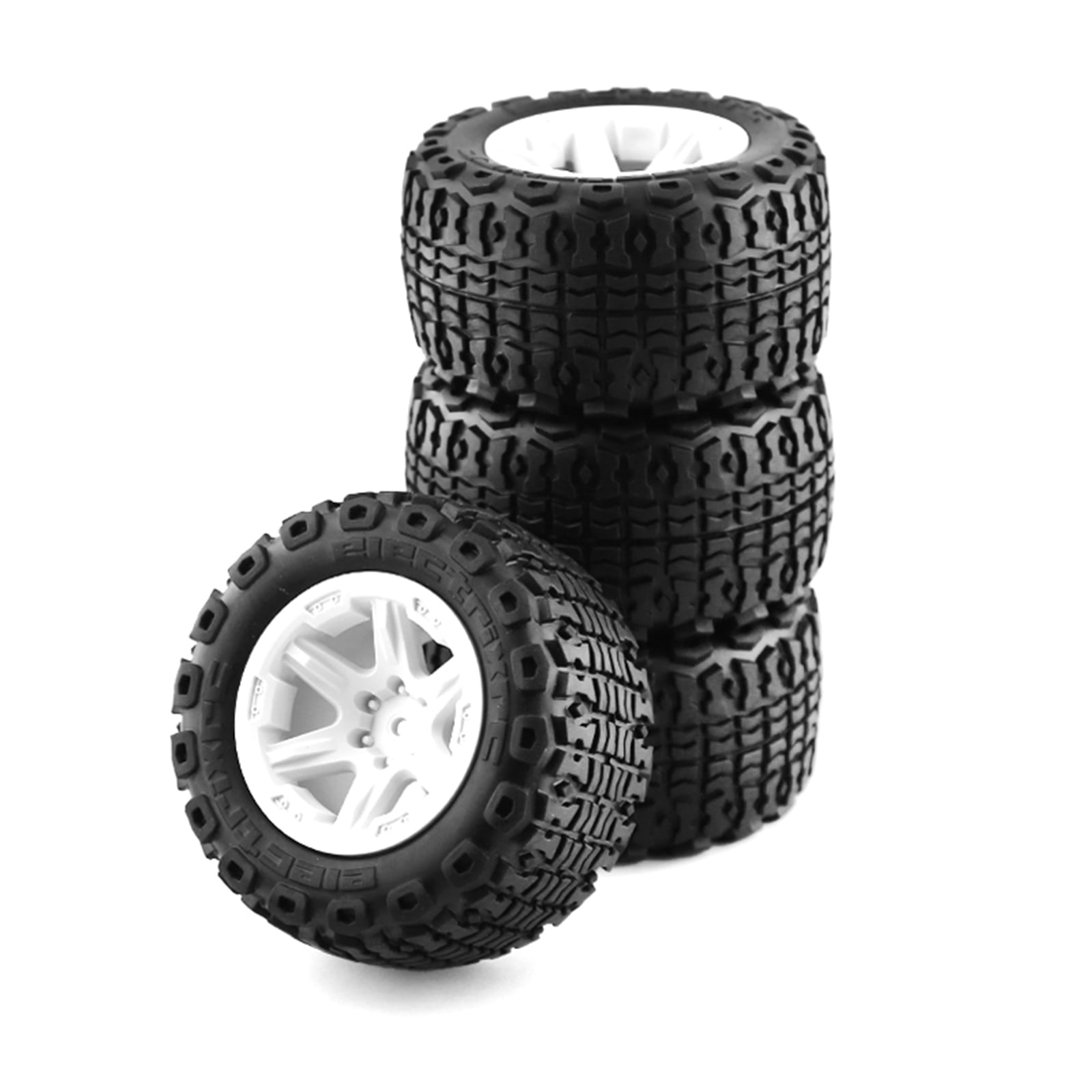 Nebublu Replacement Tyre for Kyosho WLtoys TRAX E,Summit, 105*50*63MM Remote Control Car Wheels