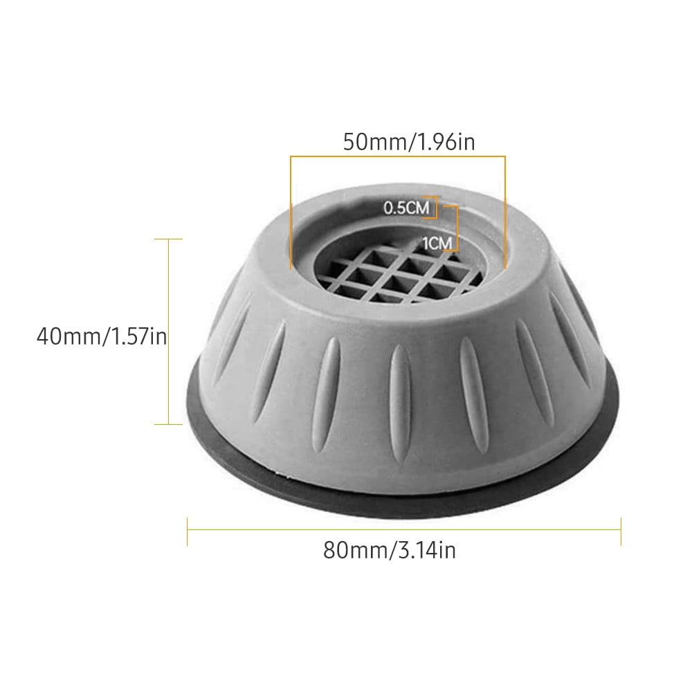 Nebublu Rubber Foot Pad for Washing Machine, Vibration Pads for Noise Reduction, Moisture,proof