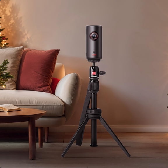 Nebula Adjustable Tripod Stand for Capsule 3 Series - Compact Portable Aluminum Alloy Projector Stand with Swivel Ball Head and Universal Mount
