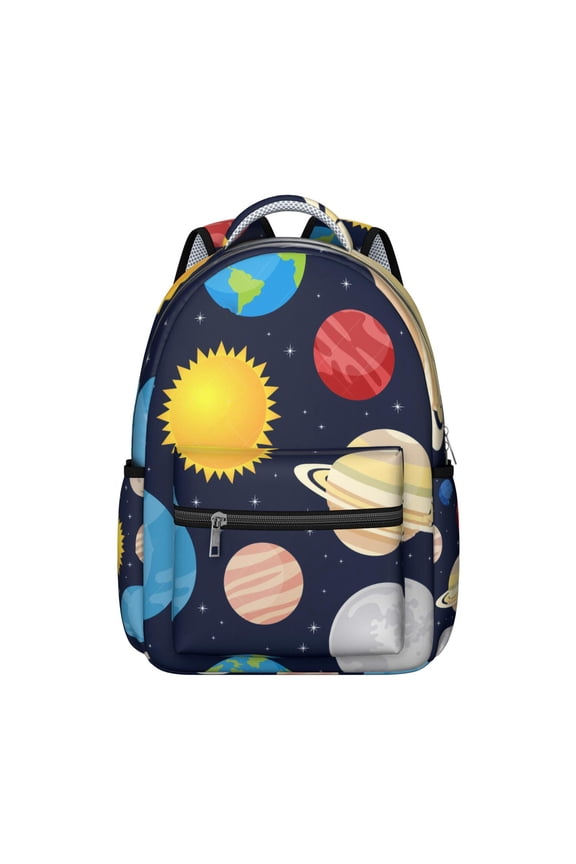Nebula Alien Spacecraft Backpack - Waterproof & Stylish for College Students