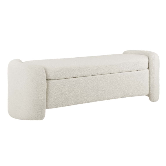 Nebula Boucle Upholstered Bench
