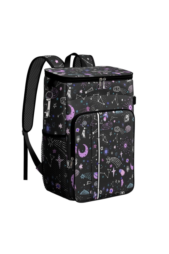 Nebula Cosmic Cooler Backpack - Insulated 20L Leakproof Soft Cooler Bag for Camping, Travel & Beach, Fits 26 Cans, Sci-Fi Lovers & Space Geek Design