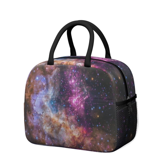 Nebula Cosmic Lunch Bag – Celestial Space Geek Insulated Cooler Tote, Portable and Eco-Friendly