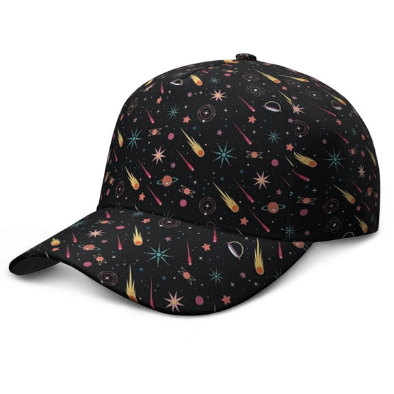 Nebula Cosmic Rocket Spacecraft Baseball Cap – Stylish Adjustable Snapback Hat for Sports Fans and Outdoor Activities