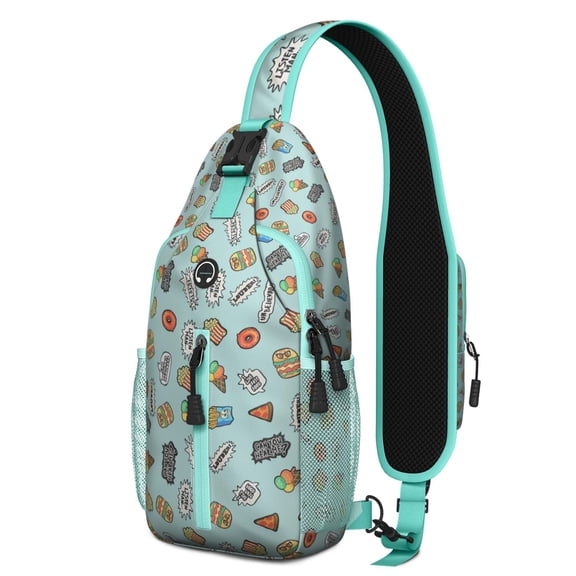 Nebula Cosmic Sling Backpack for Sci-fi and Space Fans – Water-Resistant Crossbody Shoulder Bag with Smooth Zippers, Ergonomic Fit, Partitioned Main Compartment, Perfect for Outdoor, Trave