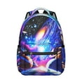 thumbnail image 1 of Nebula Cosmic Space Students Backpack Galaxy Celestial Outer Space Design, Comfortable and Adjustable Strap School Bag for Students, 1 of 6