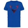 thumbnail image 1 of Nebula Deer Silhouette T-Shirt Men -Image by Shutterstock, Male 3X-Large, 1 of 2