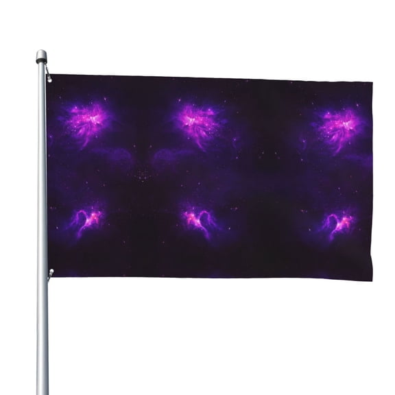 Nebula Galaxy Purple Flag 4x6 Ft Big Flag For Outdoor Indoor Office Workplace Home Garden