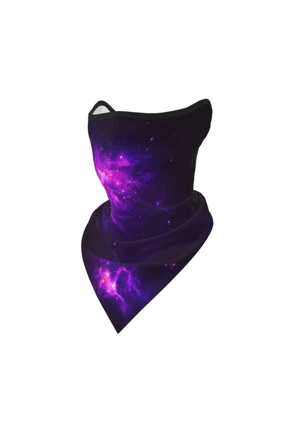 Galaxy Purple Neck Gaiter Balaclava Face Scarf Mask Quick-Dry Half Masks For Women Men Sun Protection Breathable Dustproof