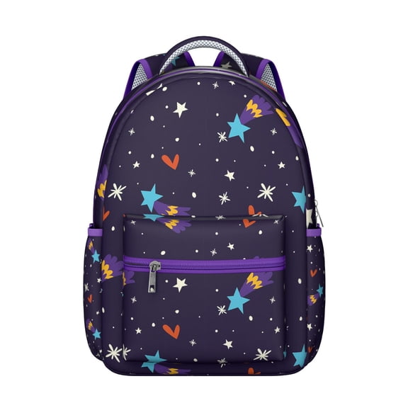 Nebula Galaxy Students Backpack Outer Space Celestial Cosmic Design, Durable and Adjustable Strap School Bag for Students