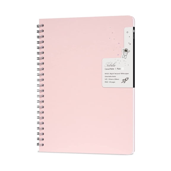 Nebula Note Casual by Colorverse - Baby Pink - 5.7" x 8.2" Soft Cover Notebook - 120 Pages (90g/m2), Dotted