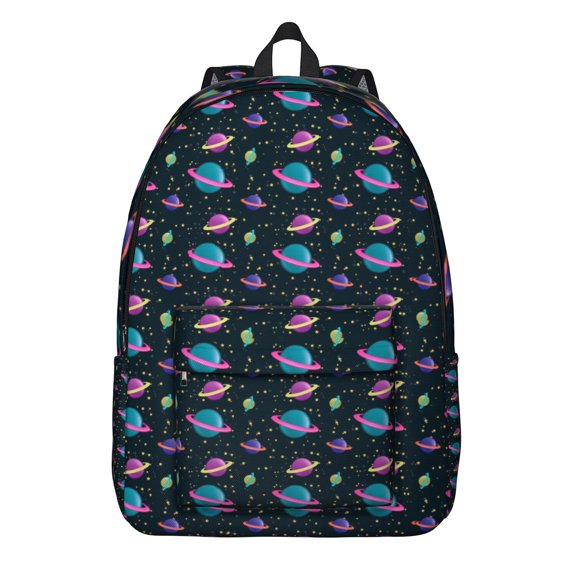 Nebula Print Backpack for Space Geeks - Cosmic Waterproof Travel Backpack, Spacious 15" Laptop Bag with Celestial Design & Comfortable Shoulder Straps