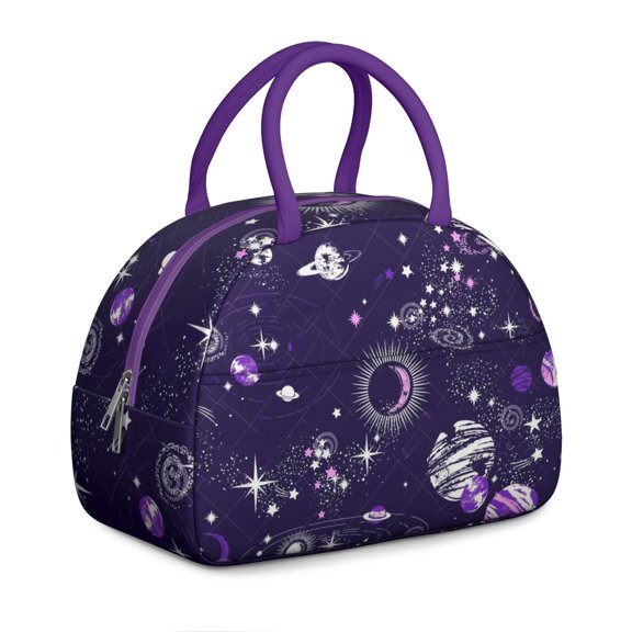 Nebula Print Lunch Bag – Galaxy-Themed Insulated Tote for Space Geeks, Leakproof and Stylish for Office, School or Sci-fi Travel