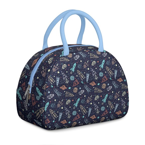 Nebula Print Lunch Bag – Galaxy-Themed Insulated Tote for Space Geeks, Leakproof and Stylish for Office, School or Sci-fi Travel