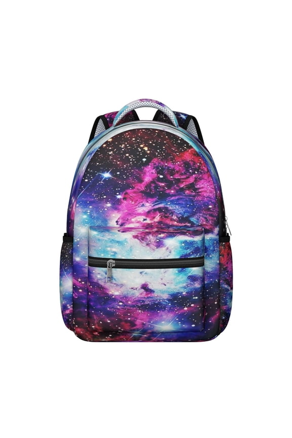 Nebula Sci-fi Lovers Students Backpack Galaxy Outer Space Celestial Cosmic Design, Lightweight and Comfortable School Bag