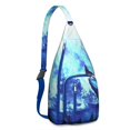 thumbnail image 1 of Nebula Sling Backpack&nbsp;- Vibrant Cosmic Cloud Pattern Shoulder Bag, Durable Multi-Pocket Pack for Outdoor Activities, 1 of 4
