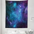 thumbnail image 1 of Nebula Tapestry, Galaxy Stars in Space Celestial Astronomic Planets in the Universe Milky Way, Fabric Wall Hanging Decor for Bedroom Living Room Dorm, 5 Sizes, Navy Purple, by Ambesonne, 1 of 1