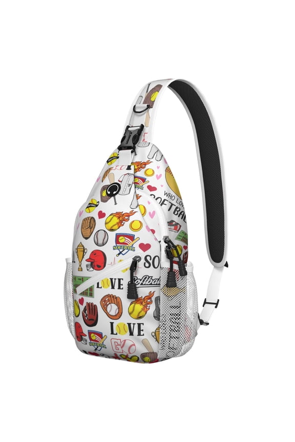 Nebula Themed Crossbody Bag - Lightweight Chest Backpack for Travelers - Versatile & Travel-Ready