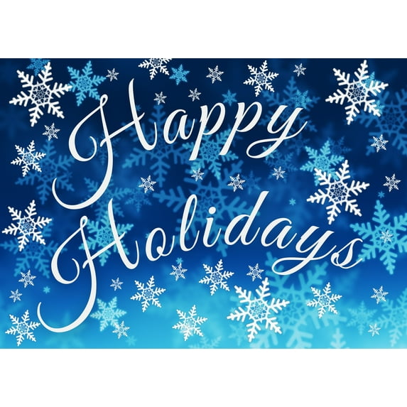 Nebula Voyager, Snowflake Elegance, Blue Snowflake Greetings, Harmonic Boxed Holiday Cards (Christmas Cards, Greeting Cards)