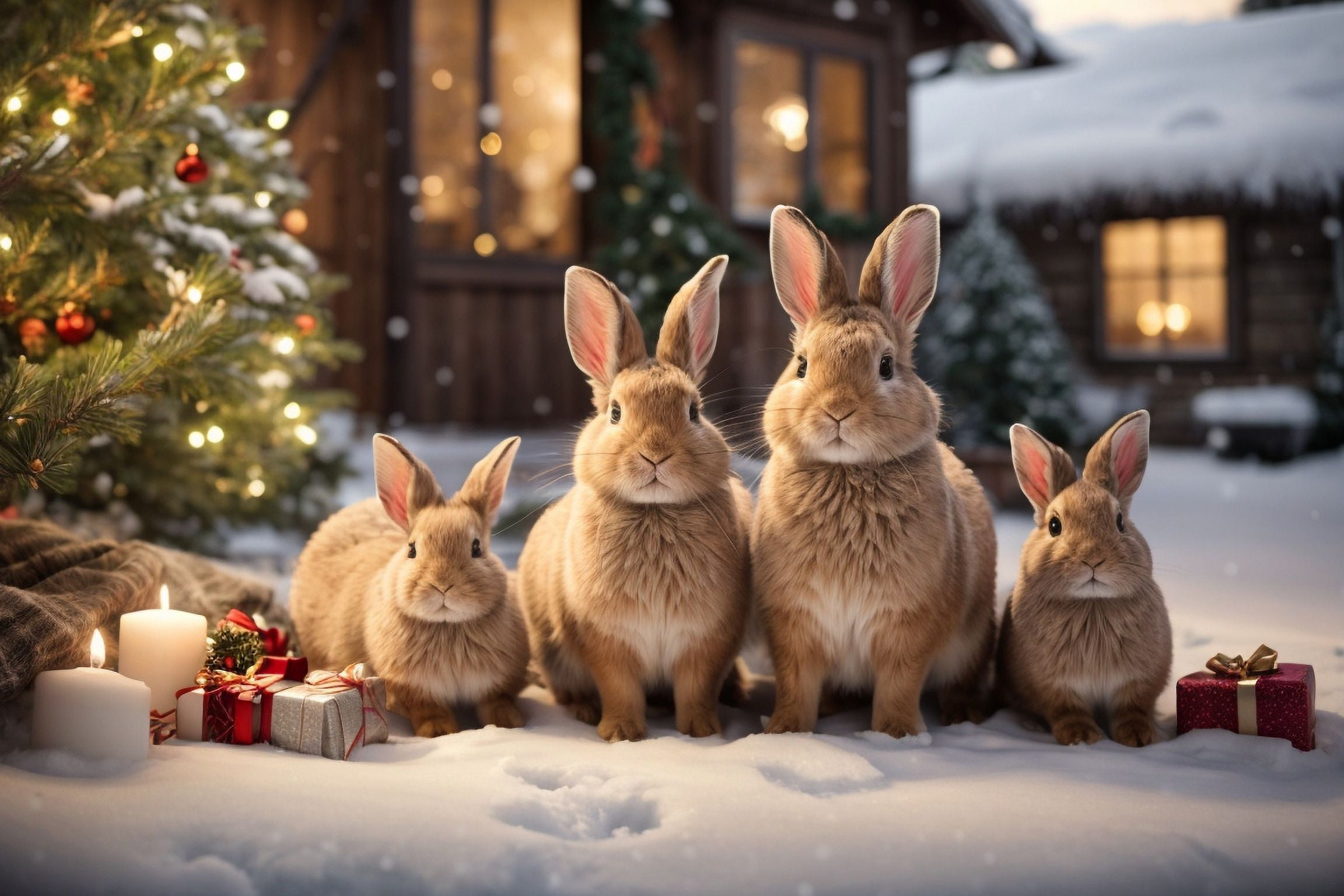 Nebula Voyager, Snowy Wonderland, Rabbit Family's Love and Peace ...