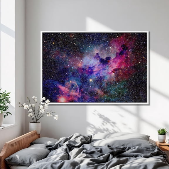Nebula Wall Art: Cosmos Poster, Unframed Canvas Size 16x24