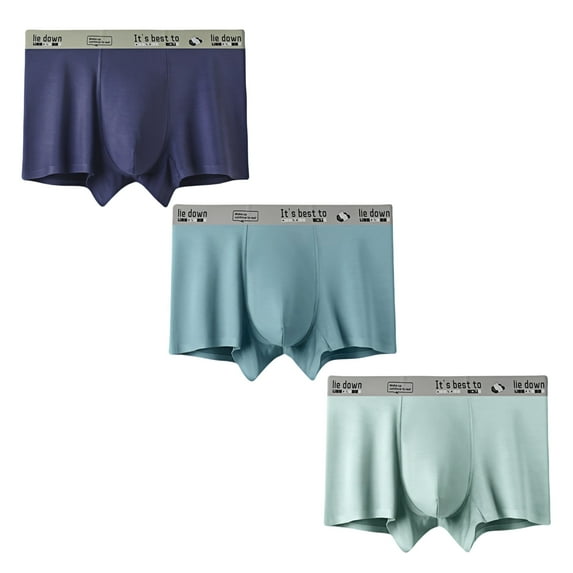 NebulaNest Men's Boxer Briefs Ultra-fine Modal Soft Breathable Comfort Fit Underpants, 3-Pack, Size XXXL