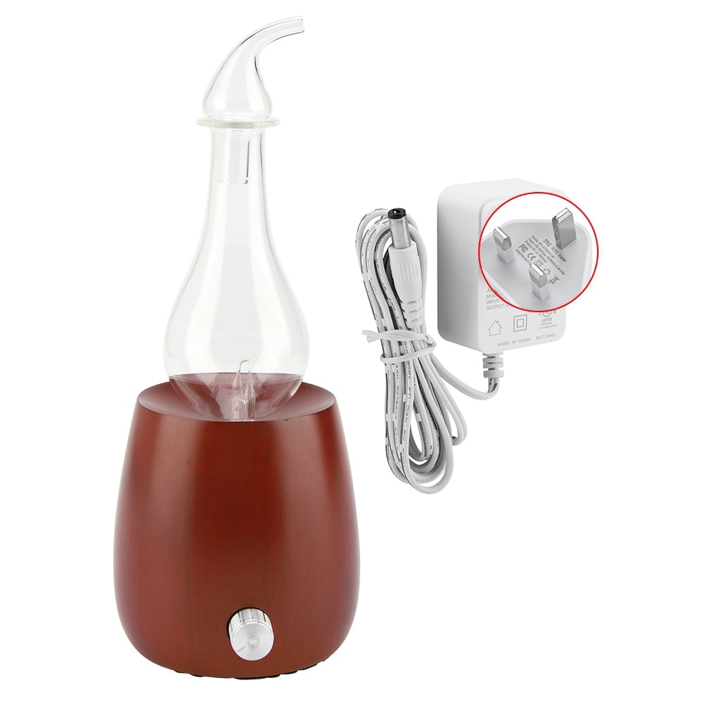 Nebulizer for Healthy Air, Bedroom Use, 110-240V, Dark Brown, UK Plug Adjustable Essential Oil Diffuser