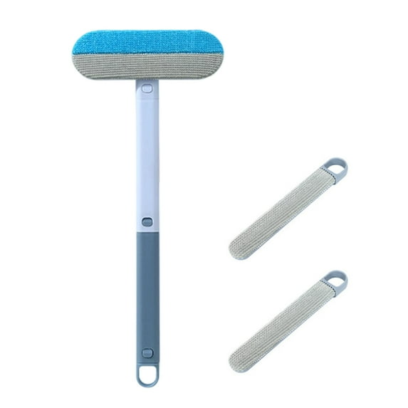 Nebwoak 4-in-1 Reusable Pet Hair Remover Brush - Washable Lint Cleaner for Furniture, Carpet, Car, Glass - Gentle for Dogs & Cats, Portable