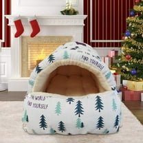 Nebwoak Cat Beds for indoor Cats and Dog Clearance Christmas Tree Pet Bed Pet Villa Cats Bed Dog Bed Removable Dog Bed Winter Warm Cats Bed Two Purpose Pet Nests Pet Mat