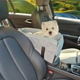 thumbnail image 1 of Nebwoak Dog Car Carrier Bag - Breathable, Anti-Slip, Convertible for Small/Medium Dogs - Gray, 1 of 6