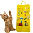thumbnail image 1 of Nebwoak Hanging Wall Pet Toy Organizer for Cats & Dogs - Easy to Clean, Foldable, Space-Saving No-Installation Pet Supply Storage Bag, 1 of 6