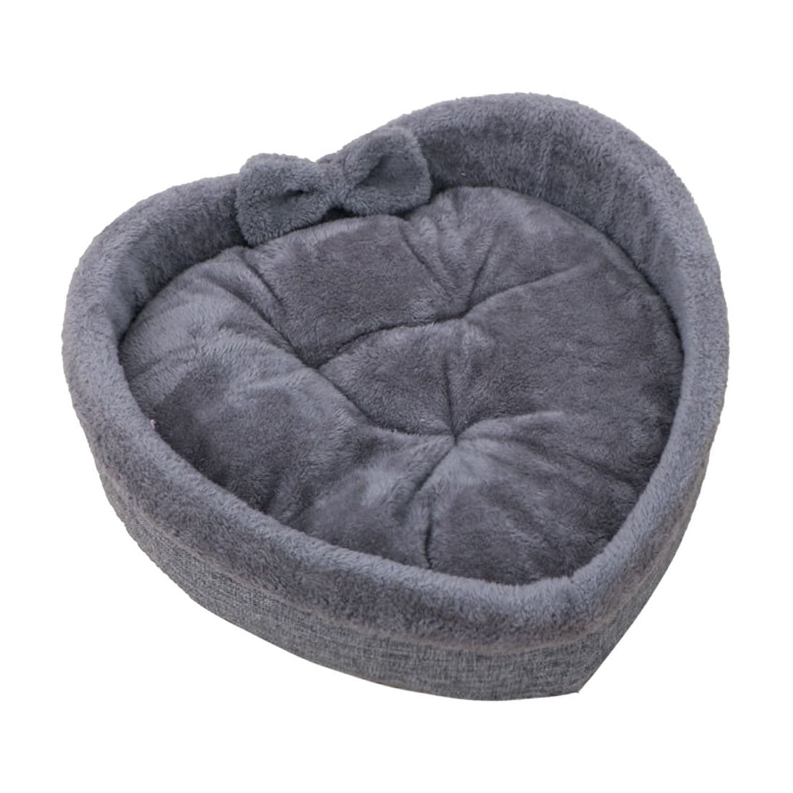 Visual Reference: Nebwoak Heart Shaped Pet Bed For Cats Small Dogs Under