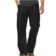 thumbnail image 1 of Nebwoak Mens Carg Pants- Baggy Casual Waterproof Relaxed Fit Straight Leg Work Pants Black Size 36, 1 of 5