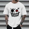 thumbnail image 1 of Nebwoak Mens Graphic T Shirts- Short Sleeve Summer Fashion Casual Funny Shirts White Size S, 1 of 4