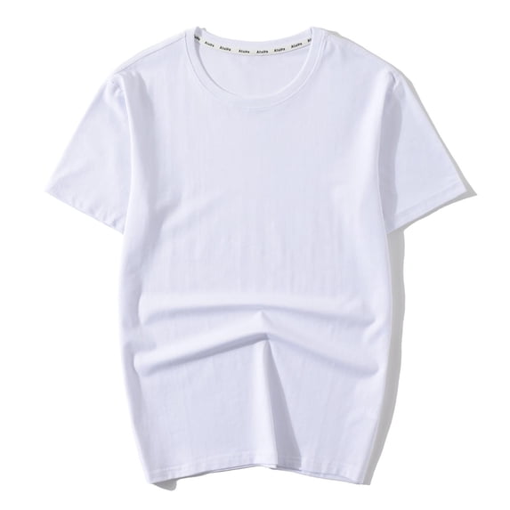 Nebwoak Mens Soft T Shirts- Short Sleeve Crewneck Summer Casual Undershirts White Size S