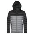 thumbnail image 1 of Nebwoak Mens Winter Coats With Hood- Casual Midweight Warm Zip Up Quilted Jacket Gray Size L, 1 of 5
