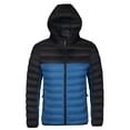 thumbnail image 1 of Nebwoak Mens Winter Coats With Hood- Zip Up Warm Casual Midweight Quilted Jacket Light Blue Size XL, 1 of 5