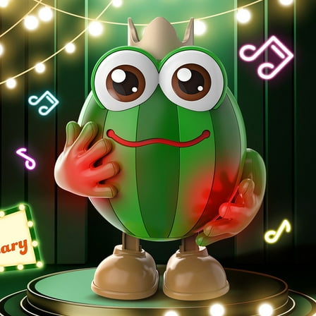 Nebwoak Music Toys for Toddlers Clearance Children's Electric Dancing Watermelon PrinceS Robot Light Music Male And Female Toy Gifts